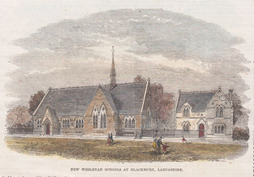 New Wesleyan Schools at Blackburn Lancashire 