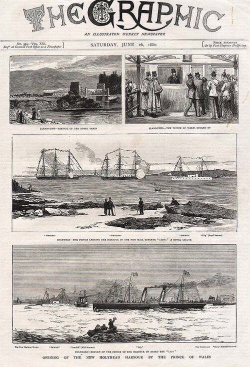 Opening of the New Holyhead Harbour by the Prince of Wales