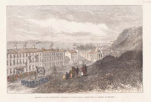 Opening of the University College of North Wales : Procession of Trades at Bangor