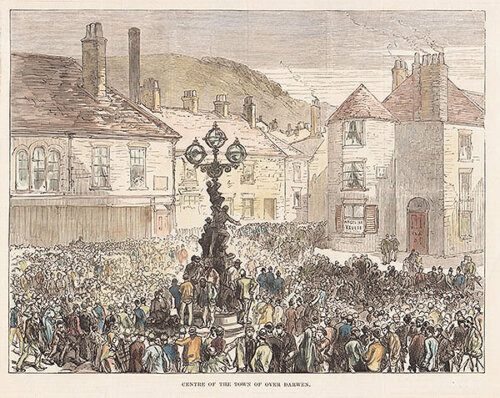 Centre of the town of Over Darwen 