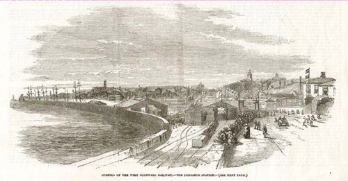 Opening of the West Cornwall Railway  -  The Penzance Station
