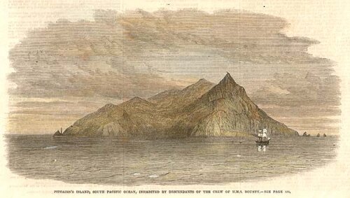 Pitcairn Island South Pacific Ocean inhabited by the decendants of the crew of HMS Bounty