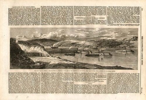 The Civil War in America : Embarkation of a portion of the army odf the Potomac at Alexandria near Washington