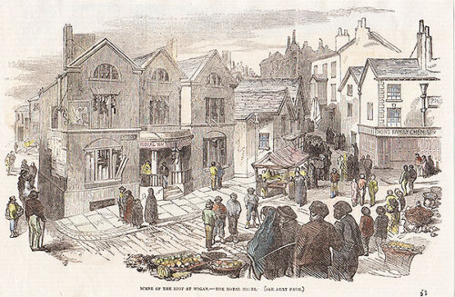 Scene of the Riot at Wigan  -  The Royal Hotel