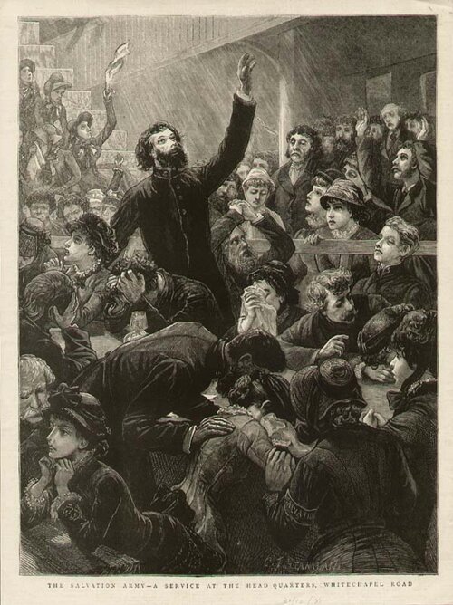 The Salvation Army  -  A Service at the Headquarters Whitechapel Road