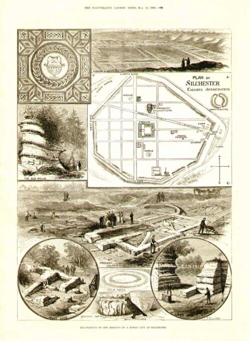 Excavations of the Remains of a Roman City at Silchester
