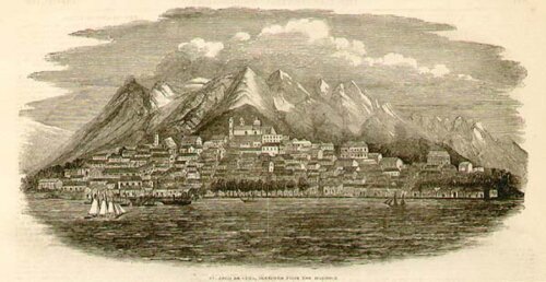 St Jago De Cuba sketched from the harbour