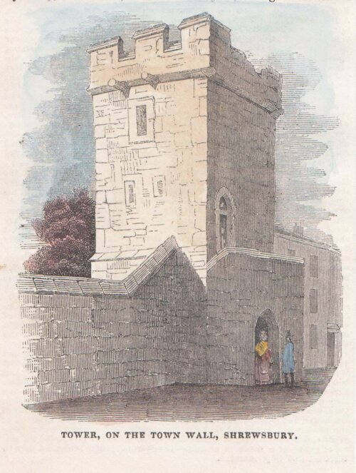 Tower, on the Town Wall, Shrewsbury.