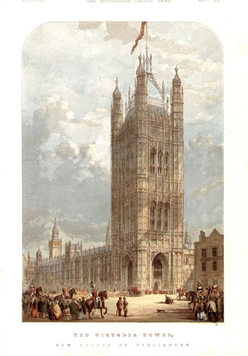 The Victoria Tower New Houses of Parliament