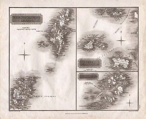 Orkney and Shetland Islands Jersey Guernsey &c and Scilly Islands  A Arrowsmith 
