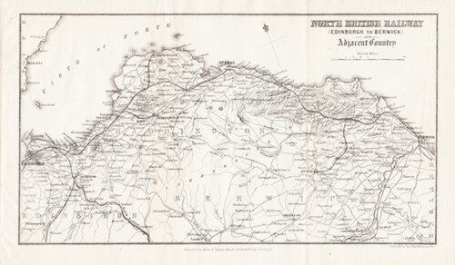 North British Railway  Edinburgh to Berwick and Adjacent Country