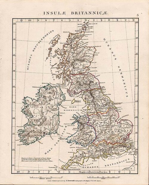 Insulae Britannicae  -  Aaron Arrowsmith