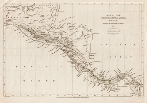 Map of the Isthmus of Central America