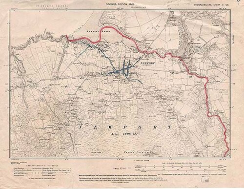 Ordnance Survey Map  -  Newport Area