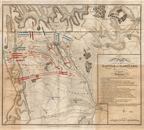 Plan of the Battle of Ramelies May 23rd 1706