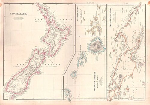New Zealand ; Sandwich Islands or Hawaiian Group ; Galapagos Islands ; Papuan Archipelago 