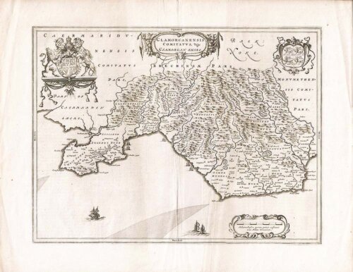 Blaeu  Glamorganensis Comitatus vulgo Glamorganshire