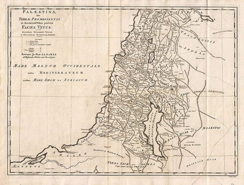 Palaestinae Sive Terrae Promissionis in duodecim Tribus partitae Facies Vetus: Secundum Monumenta Veterum et Observationes Recentiorum Digesta