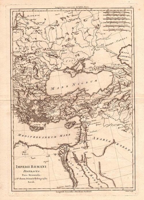 Rigobert Bonne  -  Imperii Romani Distracta pars Orientalis