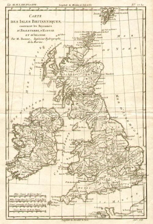 Carte des Isles Britanniques
