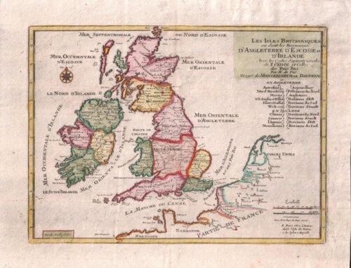 Les Isles Britanniques ou Sont les Royames D'Angleterre D'Escosse et D'Irlande