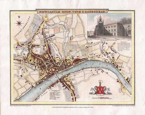 Newcastle upon Tyne & Gateshead Town Plan - Cole & Roper 