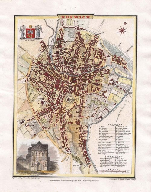 Town Plan Norwich - Cole and Roper.
