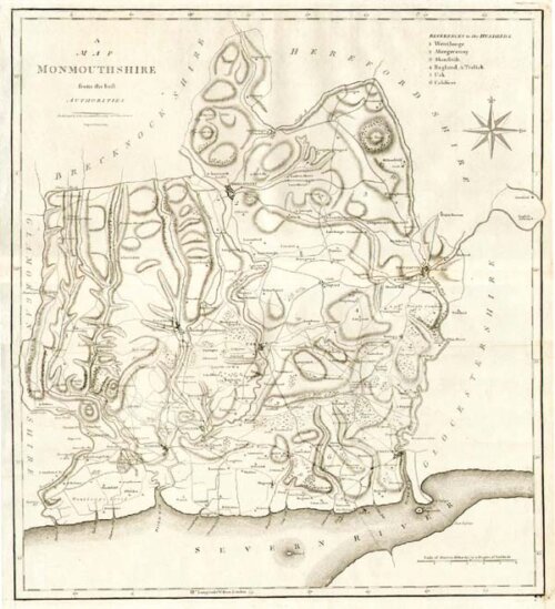A Map of Monmouthshire from the best Authorities  -  John Cary