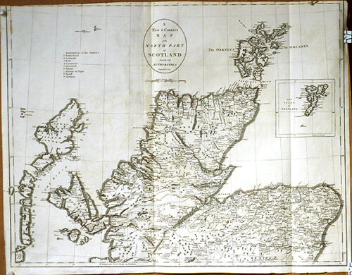 A New & Correct Map of the North Part of Scotland from the best Authorities  -  John Cary 