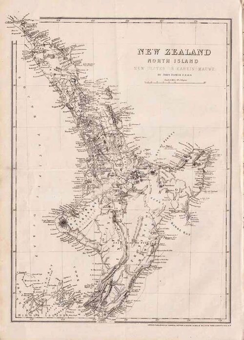 New Zealand North Island  John Dower  FRGS