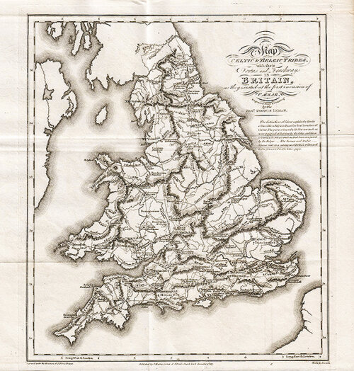 Map of the Celtic and Belgic Tribes