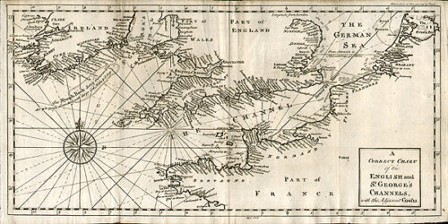 A Correct Chart of the English and St George's Channel with the adjacent Coasts