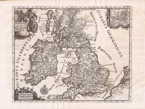 Veteris et Nova Britanniae Descriptio - Philip Clver.