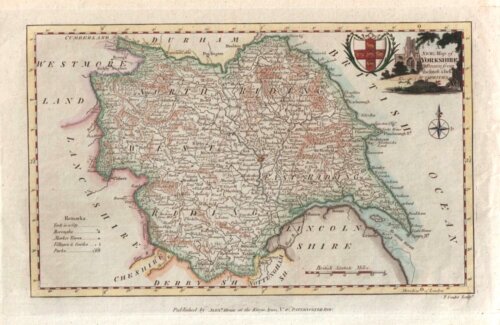 Thomas Conder - A New Map of Yorkshire Drawn from the latest & best Authorities 