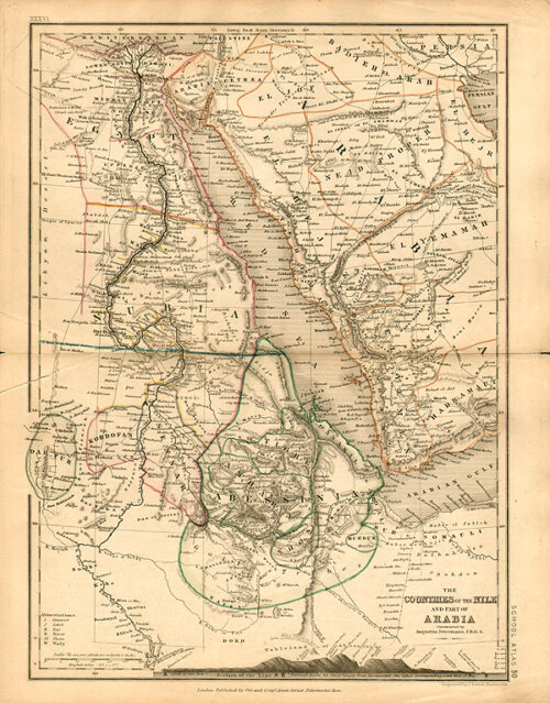 John Dower  -  The Countries of the Nile and Part of Arabia