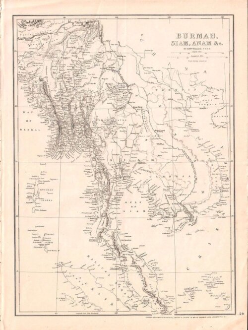 Edward Weller F.R.G.S. - Burmah, Siam, Anam etc.