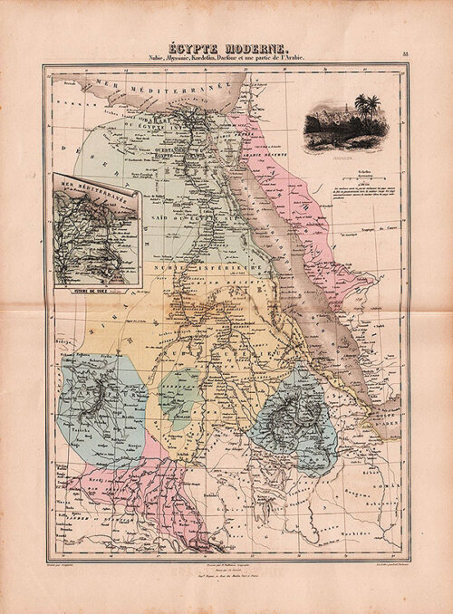 gypte Moderne  Nubie Abyssinie Kordofan Darfour et une partie de 'Arabie 