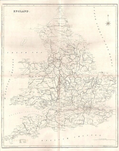 T.L. Murray - England  (antique map)