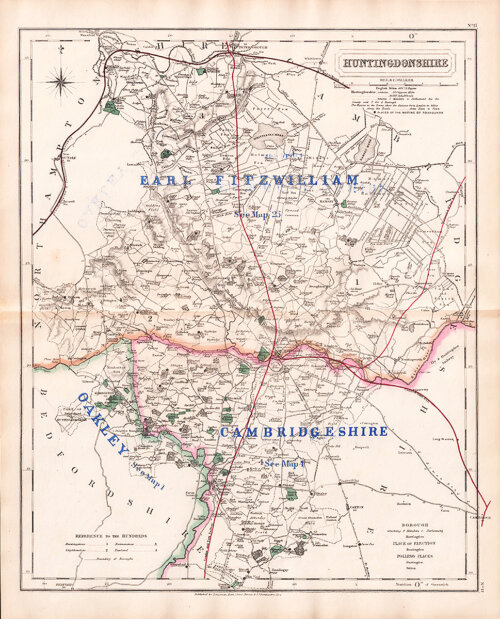 Hobson's Fox Hunting Map