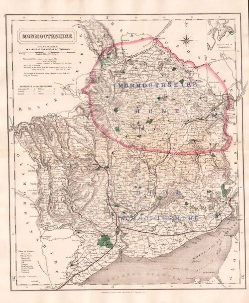 Hobson's Fox Hunting Map