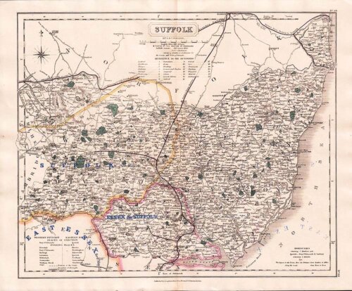 Hobson's Fox Hunting Map