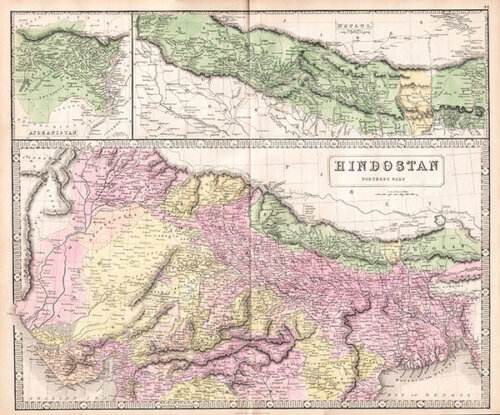 Hindostan Northern Part - George Philip & Son Liverpool  