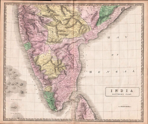India Southern Part - George Philip & Son Liverpool 