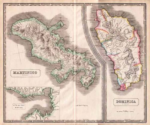 Martinico to France  Dominica to Britain  and Cul de Sac Royal  -  George Philip