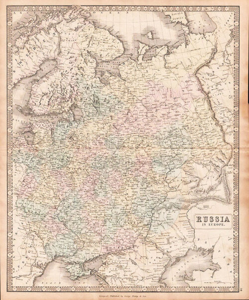 Russia in Europe  -  George Philip & Son Liverpool