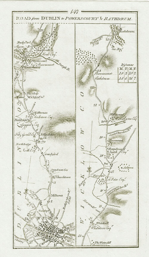 George Taylor and Andrew Skinner - Road from Dublin to Powerscourt & Rathdrum