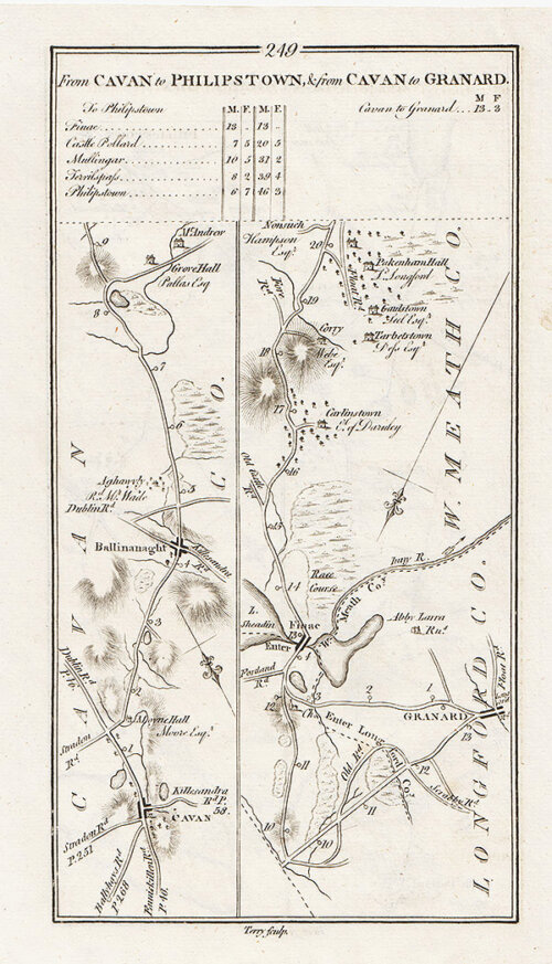 George Taylor and Andrew Skinner - Road from Cavan to Philipstown & from Cavan to Granard