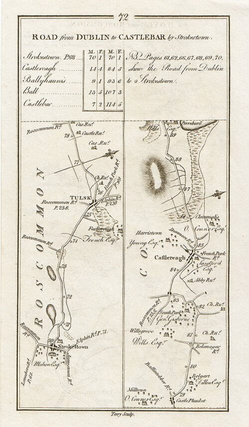 George Taylor and Andrew Skinner - the continuation of the road from Dublin to Castlebar by Strokestown