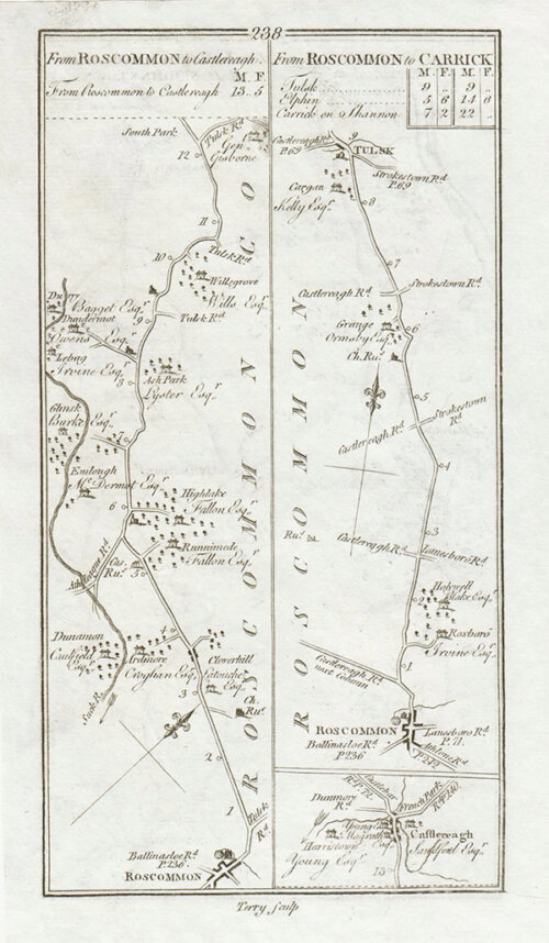George Taylor and Andrew Skinner - Road from Roscommon to Castlereagh and from Roscommon to Tulsk