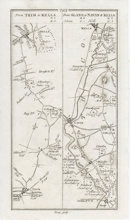 George Taylor and Andrew Skinner - Road from Trim to Kells and from Slane to Navan & Kells